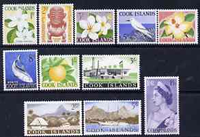 Cook Islands 1963 definitive set complete 1d to 5s unmounted mint SG 163-73, stamps on , stamps on  stamps on cook islands 1963 definitive set complete 1d to 5s unmounted mint sg 163-73