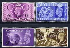 British Postal Agencies in Eastern Arabia 1948 KG6 Olympic Games set of 4 mtd mint SG 27-30, stamps on , stamps on  stamps on , stamps on  stamps on  kg6 , stamps on  stamps on 