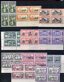 New Zealand 1940 Centenary Official set complete in unmounted mint blocks of 4 (cat A3760) SG O141-51, stamps on , stamps on  stamps on new zealand 1940 centenary official set complete in unmounted mint blocks of 4 (cat \a3760) sg o141-51