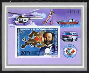 Hungary 1981 Third European Red Cross Conference, imperf m/sheet unmounted mint Mi BL 149B, stamps on , stamps on  stamps on hungary 1981 third european red cross conference, stamps on  stamps on  imperf m/sheet unmounted mint mi bl 149b