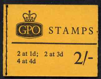 Great Britain 1965-67 Wilding Crowns phosphor 2s booklet (Jan 1966) complete SG N23p, stamps on , stamps on  stamps on booklet - great britain 1965-67 wilding crowns phosphor 2s booklet (jan 1966) complete sg n23p