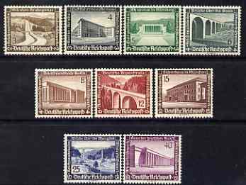 Germany 1936 Winter Relief Fund set of 9 mtd mint SG 623-31, stamps on 