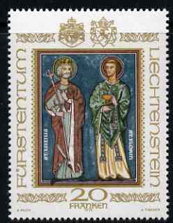 Liechtenstein 1979 Patron Saints 20f unmounted mint SG 731, stamps on , stamps on  stamps on liechtenstein 1979 patron saints 20f unmounted mint sg 731