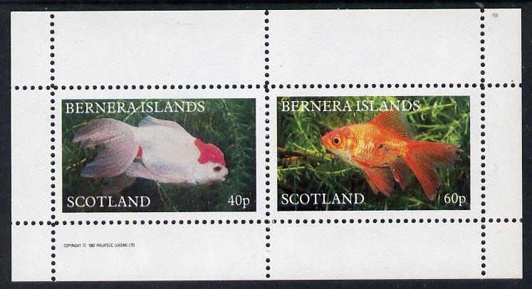 Bernera 1982 Ornamental Fish perf  set of 2 values (40p & 60p) unmounted mint, stamps on , stamps on  stamps on fish     marine-life