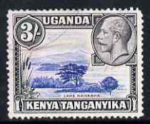 Kenya, Uganda & Tanganyika 1935-37 Lake Naivasha KG5 3s very fine used with lightest cancel, SG120 cat \A315, stamps on , stamps on  kg5 , stamps on 