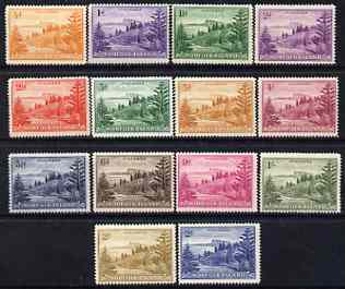 Norfolk Island 1947-59 Ball Bay set complete unmounted mint SG1-12a cat A345, stamps on , stamps on  stamps on norfolk island 1947-59 ball bay set complete unmounted mint sg1-12a cat \a345