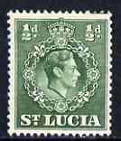 St Lucia 1938-48 KG6 1/2d green perf 14.5 x 14 unmounted mint SG 128, stamps on , stamps on  kg6 , stamps on 