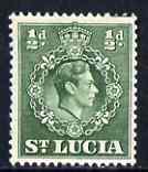 St Lucia 1938-48 KG6 1/2d green perf 14.5 x 14 unmounted mint SG 128, stamps on , stamps on  stamps on , stamps on  stamps on  kg6 , stamps on  stamps on 