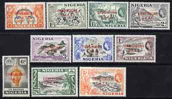 Cameroun 1960-61 Overprinted def set to 5s unmounted mint SG T1-10, stamps on , stamps on  stamps on cameroun 1960-61 overprinted def set to 5s unmounted mint sg t1-10