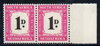 South Africa 1948-49 Postage Due 1d unmounted mint, SG D35, stamps on , stamps on  stamps on south africa 1948-49 postage due 1d unmounted mint, stamps on  stamps on  sg d35