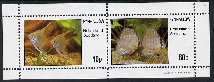 Eynhallow 1981 Tropical Fish perf  set of 2 values (40p & 60p) unmounted mint, stamps on , stamps on  stamps on fish     marine-life