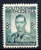 Southern Rhodesia 1937 KG6 def 8d emerald unmounted mint, SG45, stamps on , stamps on  kg6 , stamps on 