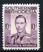 Southern Rhodesia 1937 KG6 def 10d purple unmounted mint, SG47, stamps on , stamps on  kg6 , stamps on 