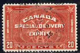 Canada 1932 Special Delivery 20c brown-red fine used SG S7, stamps on , stamps on  stamps on canada 1932 special delivery 20c brown-red fine used sg s7