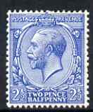 Great Britain 1912-24 KG5 Royal Cypher 2.5d blue with watermark reversed, mounted mint, SG 372wj, stamps on , stamps on  stamps on great britain 1912-24 kg5 royal cypher 2.5d blue with watermark reversed, stamps on  stamps on  mounted mint, stamps on  stamps on  sg 372wj