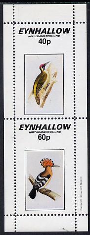 Eynhallow 1981 Birds #04 (Woodpecker & Hoopoe) perf  set of 2 values (40p & 60p) unmounted mint, stamps on , stamps on  stamps on birds    woodpecker    hoopoe