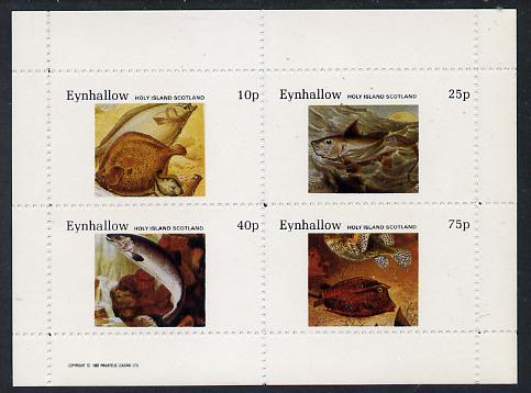 Eynhallow 1982 Fish #04 perf  set of 4 values (10p to 75p) unmounted mint, stamps on , stamps on  stamps on fish     marine-life