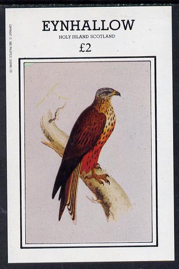Eynhallow 1982 Birds of Prey #03 imperf deluxe sheet (£2 value) unmounted mint, stamps on birds, stamps on birds of prey