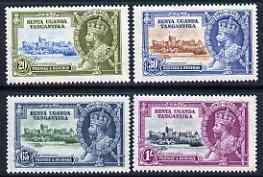 Kenya, Uganda & Tanganyika 1935 KG5 Silver Jubilee set of 4 fine mounted mint, SG 124-7, stamps on , stamps on  stamps on , stamps on  stamps on  kg5 , stamps on  stamps on silver jubilee, stamps on  stamps on castles