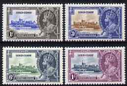Gold Coast 1935 KG5 Silver Jubilee perf set of 4 mounted mint, SG 113-6, stamps on , stamps on  kg5 , stamps on silver jubilee, stamps on castles