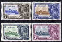 Gold Coast 1935 KG5 Silver Jubilee perf set of 4 mounted mint, SG 113-6, stamps on , stamps on  stamps on , stamps on  stamps on  kg5 , stamps on  stamps on silver jubilee, stamps on  stamps on castles