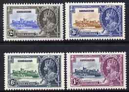 Gibraltar 1935 KG5 Silver Jubilee set of 4 mounted mint SG114-17, stamps on , stamps on  stamps on , stamps on  stamps on  kg5 , stamps on  stamps on silver jubilee, stamps on  stamps on castles