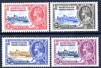 Bechuanaland 1935 KG5 Silver Jubilee set of 4, mounted mint SG 111-4, stamps on , stamps on  kg5 , stamps on silver jubilee, stamps on castles