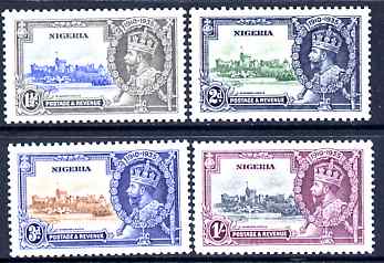 Nigeria 1935 KG5 Silver Jubilee set of 4, mounted mint SG 30-3, stamps on , stamps on  kg5 , stamps on silver jubilee, stamps on castles