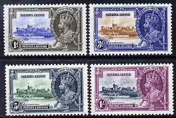 Sierra Leone 1935 KG5 Silver Jubilee set of 4, mounted mint SG 181-4, stamps on , stamps on  stamps on , stamps on  stamps on  kg5 , stamps on  stamps on silver jubilee, stamps on  stamps on castles