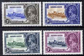 Sierra Leone 1935 KG5 Silver Jubilee set of 4, mounted mint SG 181-4, stamps on , stamps on  stamps on , stamps on  stamps on  kg5 , stamps on  stamps on silver jubilee, stamps on  stamps on castles