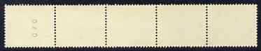 Germany - West 1973 experimental coil strip of 5 blank gummed labels with number on back of one, unmounted mint , stamps on , stamps on  stamps on coils