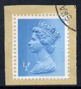 Great Britain 1971-96 Machin 1/2d side band with full perfs superb with corner cds cancel, SG X842, stamps on 