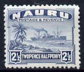 Nauru 1924-48 Century 2.5d mounted mint SG 30, stamps on , stamps on  stamps on , stamps on  stamps on  kg5 , stamps on  stamps on ships