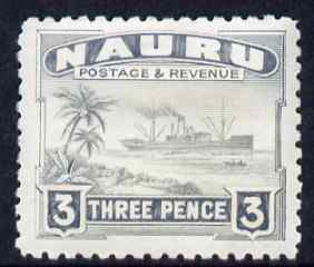 Nauru 1924-48 Century 3d mounted mint SG 31, stamps on , stamps on  stamps on , stamps on  stamps on  kg5 , stamps on  stamps on ships