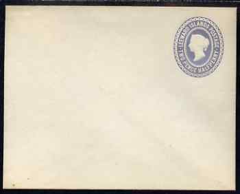 Leeward Islands QV 1.5d grey p/stat envelope unused and very fine, stamps on , stamps on  qv , stamps on 