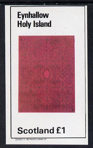 Eynhallow 1982 Ornate Book Covers #1 imperf souvenir sheet (£1 value), stamps on books   literature