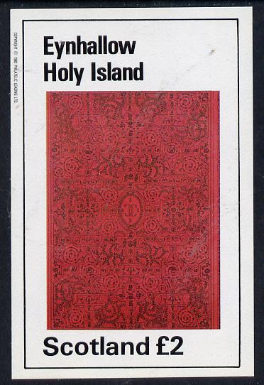 Eynhallow 1982 Ornate Book Covers #1 imperf deluxe sheet (£2 value), stamps on books   literature