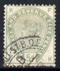 Great Britain 1883-84 QV 5d dull green good colour but few nibbled perfs at base, fine used SG193 cat £185, stamps on , stamps on  stamps on great britain 1883-84 qv 5d dull green good colour but few nibbled perfs at base, stamps on  stamps on  fine used sg193 cat \a3185