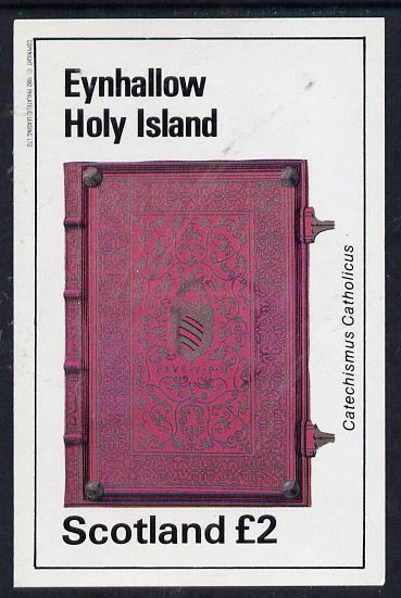 Eynhallow 1982 Ornate Book Covers #2 imperf deluxe sheet (Â£2 value), stamps on books   literature