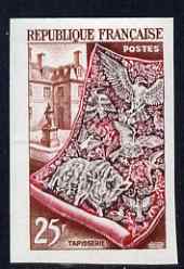 France 1953 Tapestry 25f (from National Industries set) IMPERF unmounted mint as SG 1166 (Yv 970)