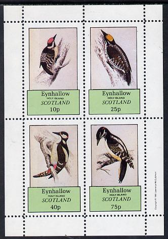 Eynhallow 1981 Woodpeckers perf  set of 4 values (10p to 75p) unmounted mint, stamps on birds    woodpecker