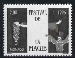 Monaco 1996 Magic Festival unmounted mint, SG 2259, stamps on theatre, stamps on magic