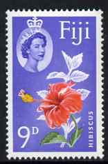 Fiji 1962-67 Hibiscus 9d upright watermark unmounted mint SG 315, stamps on , stamps on  stamps on maps, stamps on  stamps on doves, stamps on  stamps on canoeing, stamps on  stamps on courts, stamps on  stamps on legal, stamps on  stamps on  law , stamps on  stamps on 