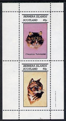 Bernera 1982 Cats (Tortoiseshell etc) perf  set of 2 values (40p & 60p) unmounted mint, stamps on , stamps on  stamps on animals   cats