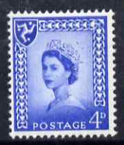 Isle of Man 1958-68 Wilding 4d ultramarine wmk Crowns 2 phosphor bands unmounted mint SG 3p, stamps on , stamps on  stamps on isle of man 1958-68 wilding 4d ultramarine wmk crowns 2 phosphor bands unmounted mint sg 3p