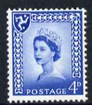 Isle of Man 1968-69 Wilding 4d blue no wmk unmounted mint SG 4, stamps on , stamps on  stamps on isle of man 1968-69 wilding 4d blue no wmk unmounted mint sg 4