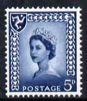 Isle of Man 1968-69 Wilding 5d royal blue no wmk unmounted mint SG 7, stamps on , stamps on  stamps on isle of man 1968-69 wilding 5d royal blue no wmk unmounted mint sg 7