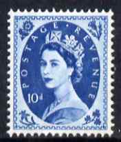 Great Britain 1960-67 Wilding 10d prussian blue Crowns phos unmounted mint SG 617d, stamps on , stamps on  stamps on great britain 1960-67 wilding 10d prussian blue crowns phos unmounted mint sg 617d