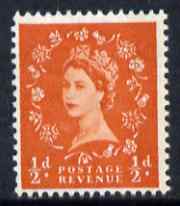 Great Britain 1960-67 Wilding 1/2d orange-red Crowns phos unmounted mint SG 610, stamps on , stamps on  stamps on great britain 1960-67 wilding 1/2d orange-red crowns phos unmounted mint sg 610