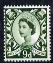 Great Britain Regionals - Scotland 1967-70 Wilding 9d bronze-green no wmk unmounted mint SG S12, stamps on 